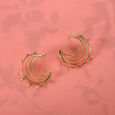 14KT Yellow Gold Eclipse Glow Stud Earrings,,hi-res view 1