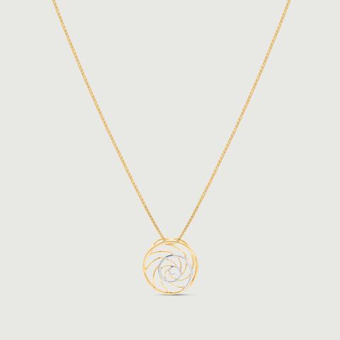Swirly Chic Gold Pendant