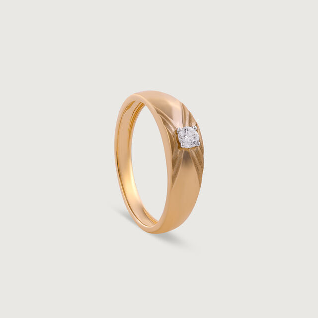 Smooth Moves Gold & Diamond Ring for Men,,hi-res image number null