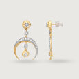 Dancing In The Moonlight 14KT Diamond Drop Earring,,hi-res view 3