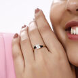 18KT Yellow Gold Sleek Diamond Ring,,hi-res view 3