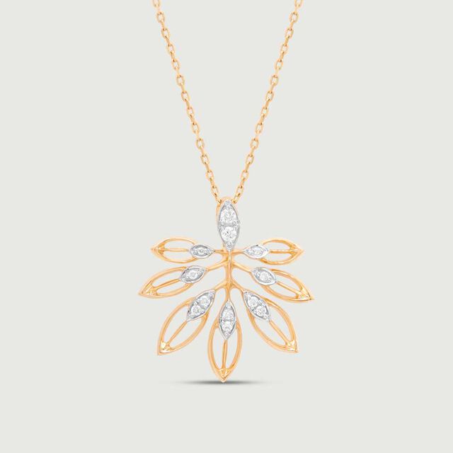 Sassy Foliage Diamond Pendant,,hi-res image number null