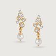 Pearlescent Cluster 14KT Drop Earrings,,hi-res view 3