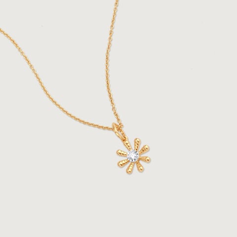 Springtime Daisy Diamond Pendant