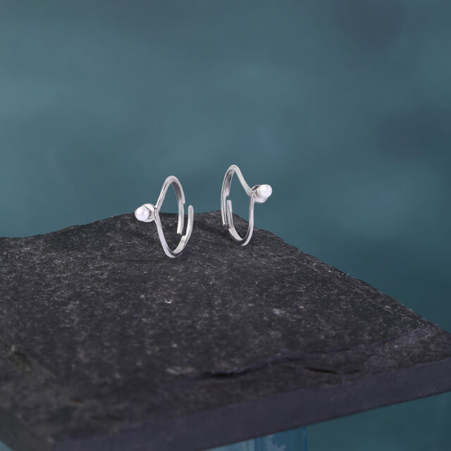 Sweet Glow Silver Toe Ring,,hi-res image number null