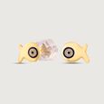 Lucky Fish Gold Stud Earrings,,hi-res view 4