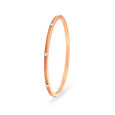 14kt Yellow-White Gold Slender Classy Diamond Bangle,,hi-res view 2