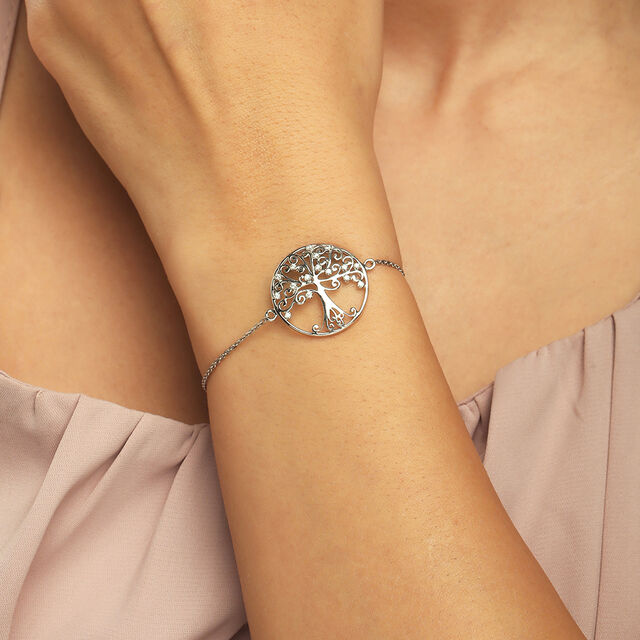 Radiant Tree Silver Bracelet,,hi-res image number null
