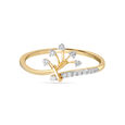 14KT Yellow Gold Ethereal Bloom Diamond Finger Ring,,hi-res view 2