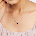 Blue Wave Silver Necklace,,hi-res view 2