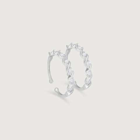Subtle Glow Silver Toe Rings
