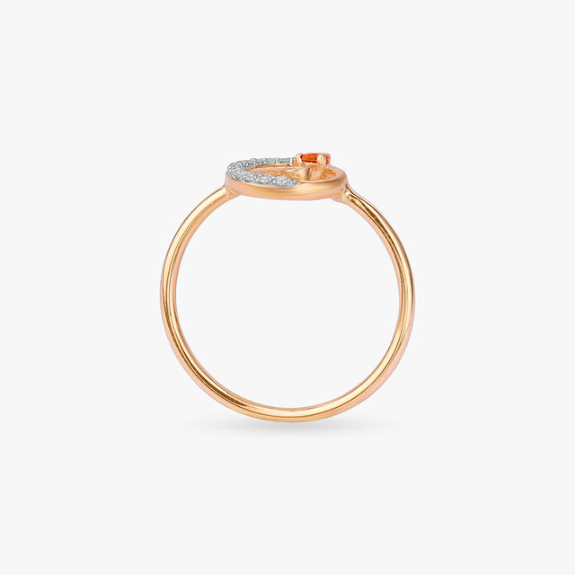 Amber Aura Gold Ring,,hi-res image number null
