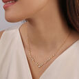 Crescent Charisma 14KT Diamond Necklace,,hi-res view 2