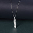 Wrapped Texture Silver Pendant,,hi-res view 1