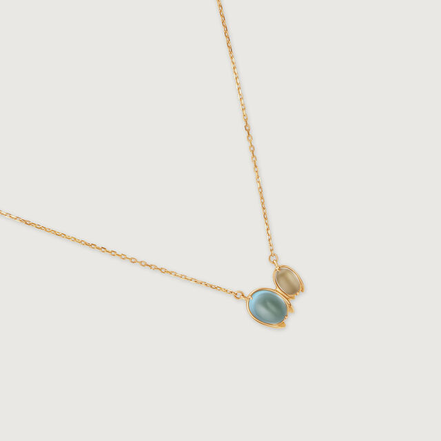Firefly Fantasy 14 kt Gold & Swiss Blue Topaz Pendant with Chain,,hi-res image number null