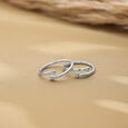 Modern Loop Silver Toe Rings,,hi-res view 1