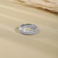Chunky Textured Silver Ring,,hi-res view 1