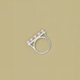 Pearl Row Silver Ring,,hi-res view 1