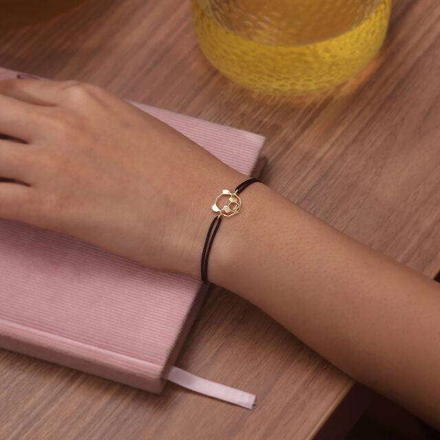 Cool Calm Panda Gold Bracelet,,hi-res image number null