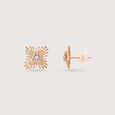 Radiant Bloom Diamond Stud Earrings,,hi-res view 4