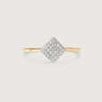Geometric Splendour 14KT Gold & Diamond Ring,,hi-res view 3