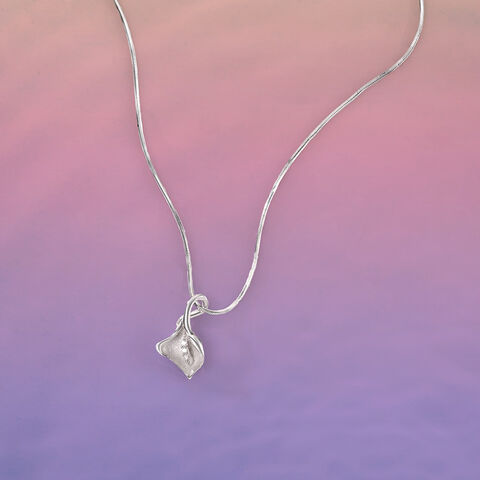 Soft Flow Silver Pendant