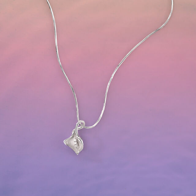 Soft Flow Silver Pendant,,hi-res image number null
