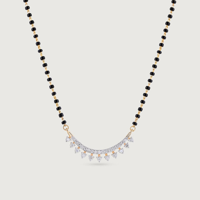 Brilliance Arc Gold and Diamond Mangalsutra,,hi-res image number null