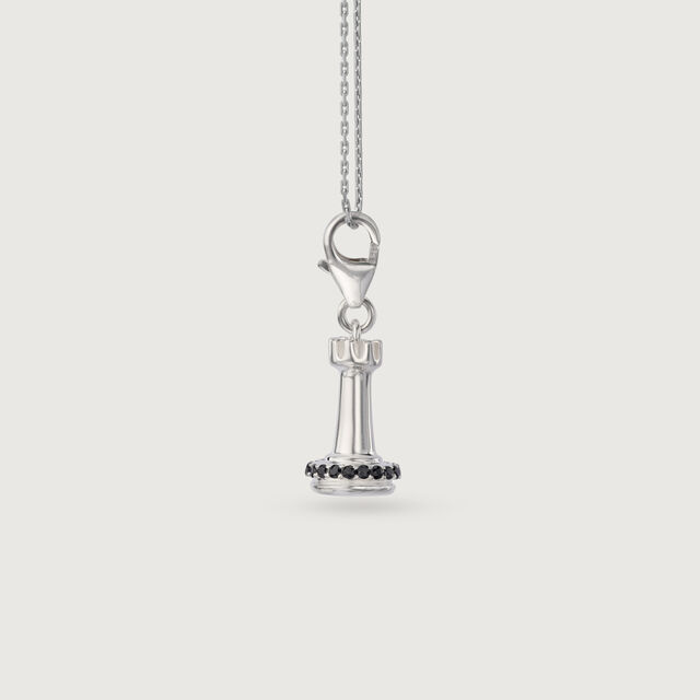 Regal Rook Silver Chess Charm,,hi-res image number null