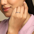 Gleam Loop Silver Finger Ring,,hi-res view 2