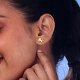 Radiant Sunset Gold Stud Earrings,,hi-res view 2