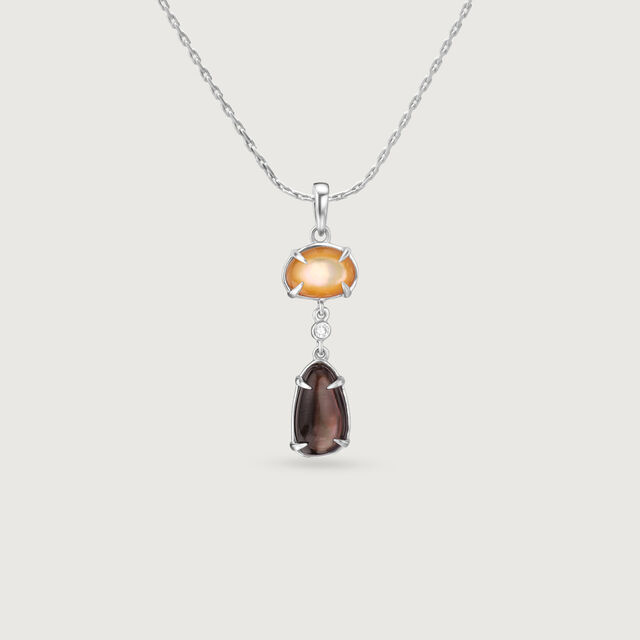 Earthy Glow Silver Pendant,,hi-res image number null