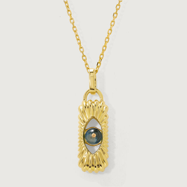 Guardian's Ethereal Waters Blue Topaz 18KT Pendant with chain,,hi-res image number null