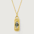 Guardian's Ethereal Waters Blue Topaz 18KT Pendant with chain,,hi-res view 3