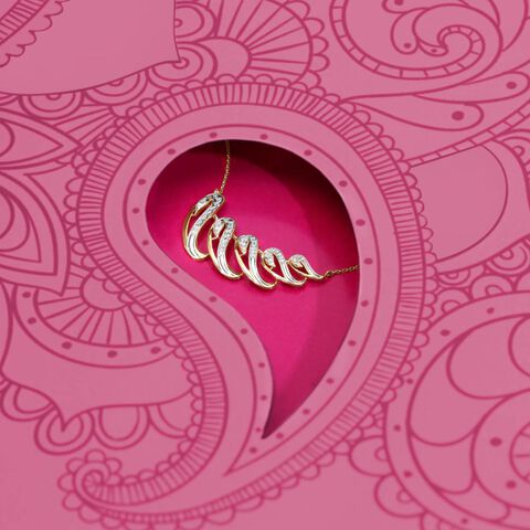 Paisley Twist Diamond Necklace