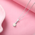Chic Ivory Silver Pendant & Chain,,hi-res view 1