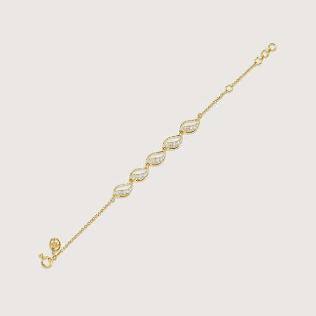 Fluid Flame Diamond Bracelet,,hi-res image number null