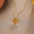 Warli Tales 22KT Gold Pendant,,hi-res view 1