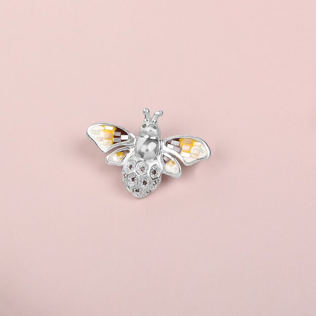 Ethereal Bee Silver Brooch,,hi-res image number null
