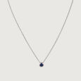 Pretty Minimal Silver Earrings and Necklace Set,,hi-res view 4