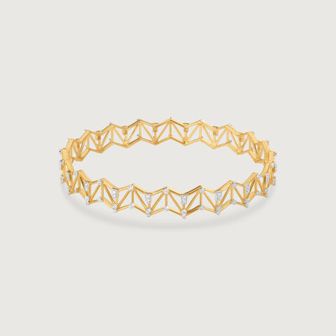 Radiant Lattice Diamond Bangle