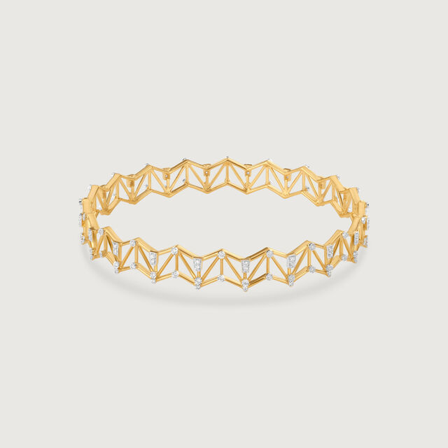 Radiant Lattice Diamond Bangle,,hi-res image number null