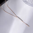Elegant Drop Gold & Diamond Necklace,,hi-res view 1