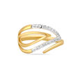 14KT Yellow Gold Captivating Diamond Finger Ring,,hi-res view 2