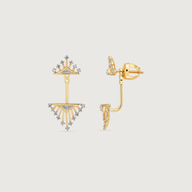 Radiant Balance Diamond Drop Earrings,,hi-res image number null