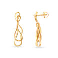18KT Yellow Gold Music-inspired Drop Earrings,,hi-res view 2
