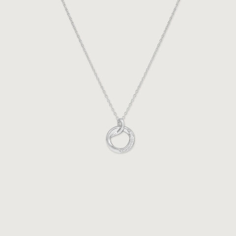 Classic Circle Silver Necklace
