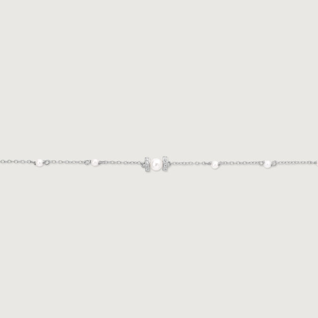 Pearl Drift Silver Anklet,,hi-res image number null