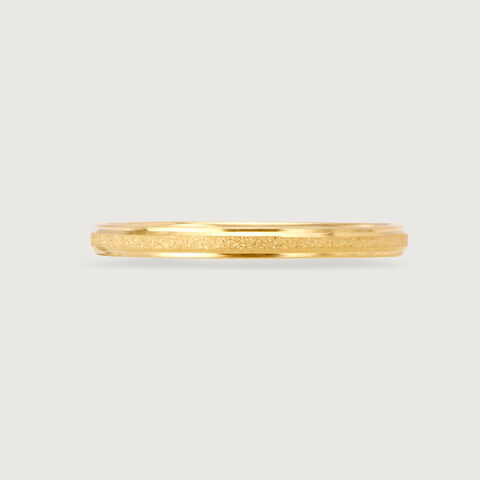 Milestone Marker Band 18KT Gold Couple Ring -Single Piece