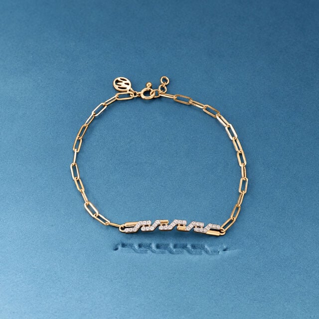 Dynamic Geometric Diamond Bracelet,,hi-res image number null
